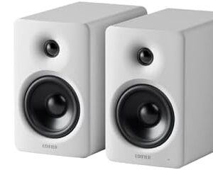 Edifier M90 Computer Speakers, 100W RMS Desktop Speakers, Hi-Res Audio, LDAC,Bluetooth 6.0 Compact Speaker, HDMI eARC/Optical/USB-C/AUX Input, SUB Out Powered Speakers, Remote Control for TV/PC-White : Electronics