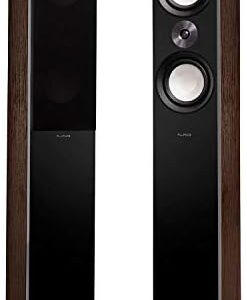 Fluance Reference High Performance 3-Way Floorstanding Loudspeakers with Down-Firing 8" Subwoofers for 2-Channel Stereo Listening or Home Theater System - Walnut/Pair (XL8FW) : Electronics