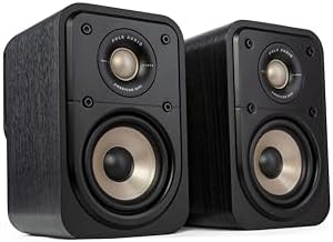 Polk Signature Elite ES10 Surround Sound Speakers - Hi-Res Audio Certified, Dolby Atmos & DTS:X Compatible, 1" Tweeter & 4" Woofer, Power Port Technology for Bass (Pair, Stunning Black) : Electronics