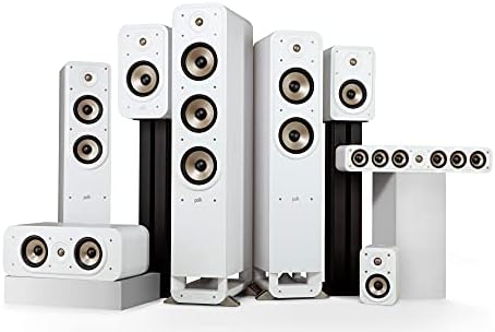 Polk Signature Elite ES50 Tower Speaker - Hi-Res Certified, Dolby Atmos Speakers & DTS:X Compatible, 1" Tweeter & (2) 5.25" Woofers, Power Port Technology for Effortless Bass, Contemporary White : Electronics - Image 12