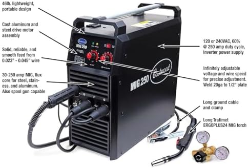 Eastwood Mig 250 and Eastwood Elite Tig 225 AC/DC Master Welding Fabrication Kit - - Image 5