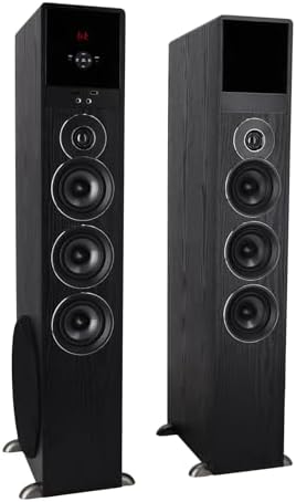 Rockville TM150B Powered Home Theater Tower Speaker System, Black, 1000W, 10" Subwoofers, Bluetooth, USB/SD Playback, FM Radio, Remote Control, Karaoke Ready, Perfect for Home Entertainment | 1000W Peak / 250W RMS, USB/SD Playback, Optical Input, 8-Band EQ, Karaoke Mic Inputs, FM Radio, Remote Control : Electronics - Image 8