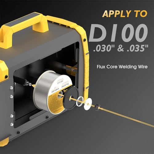 TOOLIOM 135A Gasless Flux Core MIG Welder 110V MIG Welder Flux MIG/Lift TIG/Stick 3 in 1 Welding Machine IGBT DC Inverter with LCD Display - - Image 8