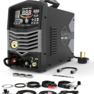 Sunstac 5 in 1 Plasma Cutter and Welder Combo, CUT/TIG/MIG/Flux MIG/MMA, 50A Plasma Cutter, 200A TIG and MIG, 180A STICK Welder, 110/220V Dual Voltage Multi-Functional Welder -