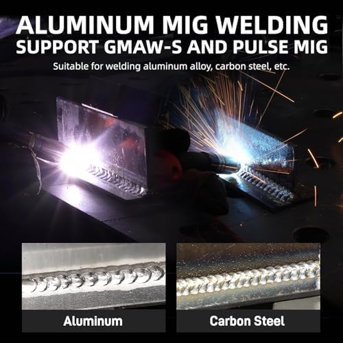 ANDELI Plasma Cutter Welder Combo,6-in 1 Pulse MIG/HF TIG/HF Cut/Stick/Flux Core Multifunctional Welder,110V/220V Dual Voltage Aluminium MIG Welding Machine,160A MIG/TIG/Stick & 40A Cut - - Image 11