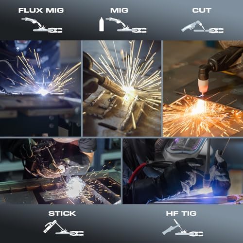 Sunstac 5 in 1 Plasma Cutter and Welder Combo, CUT/TIG/MIG/Flux MIG/MMA, 50A Plasma Cutter, 200A TIG and MIG, 180A STICK Welder, 110/220V Dual Voltage Multi-Functional Welder - - Image 8