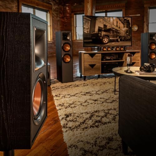 Klipsch Reference 5.1 Home Theater Speaker Bundle with R-610F Floorstanding Speakers, R-52C Center, R-12SW Subwoofer, R-41M Bookshelf Speakers and Denon AVR-S670H 8K Receiver : Electronics - Image 4