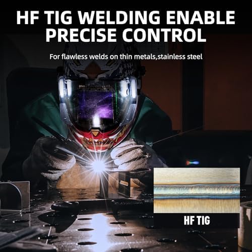 ANDELI Plasma Cutter Welder Combo,6-in 1 Pulse MIG/HF TIG/HF Cut/Stick/Flux Core Multifunctional Welder,110V/220V Dual Voltage Aluminium MIG Welding Machine,160A MIG/TIG/Stick & 40A Cut - - Image 12