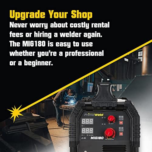 PrimeWeld MIG180 Mig Welder, 180 Amp Wire Feed Welding Machine with Dual Voltage 220v, 110v : Tools & Home Improvement - Image 12