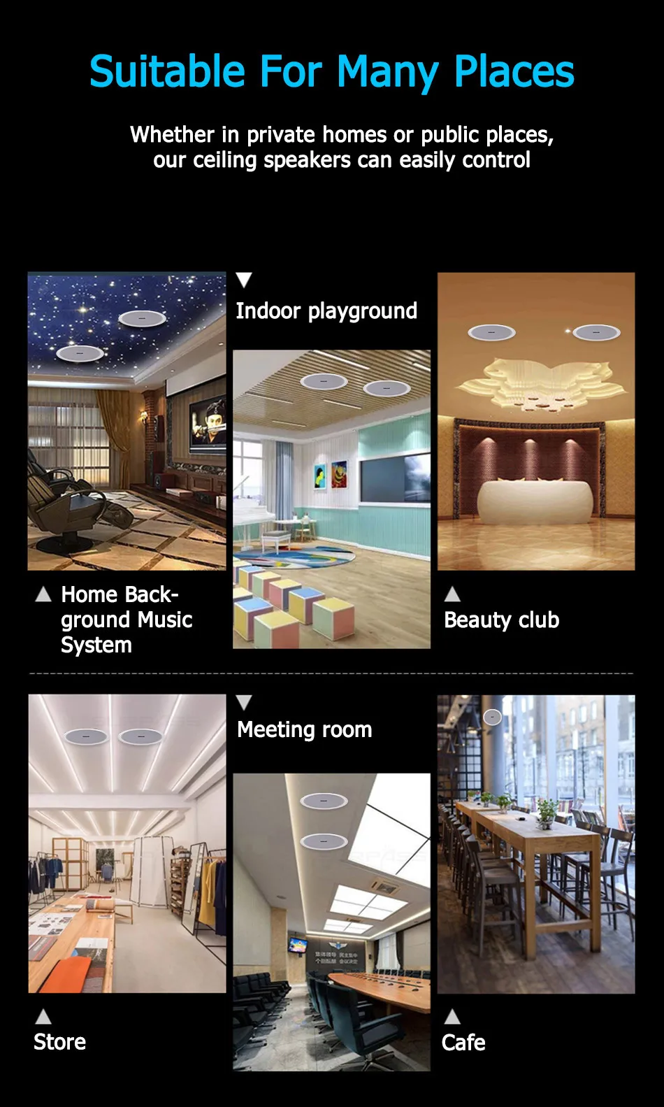 Built-in Class-D Amplifier Full Range Bluetooth-compatible Ceiling Speaker Horn For Home Theater Background Music Good Quality - Image 20