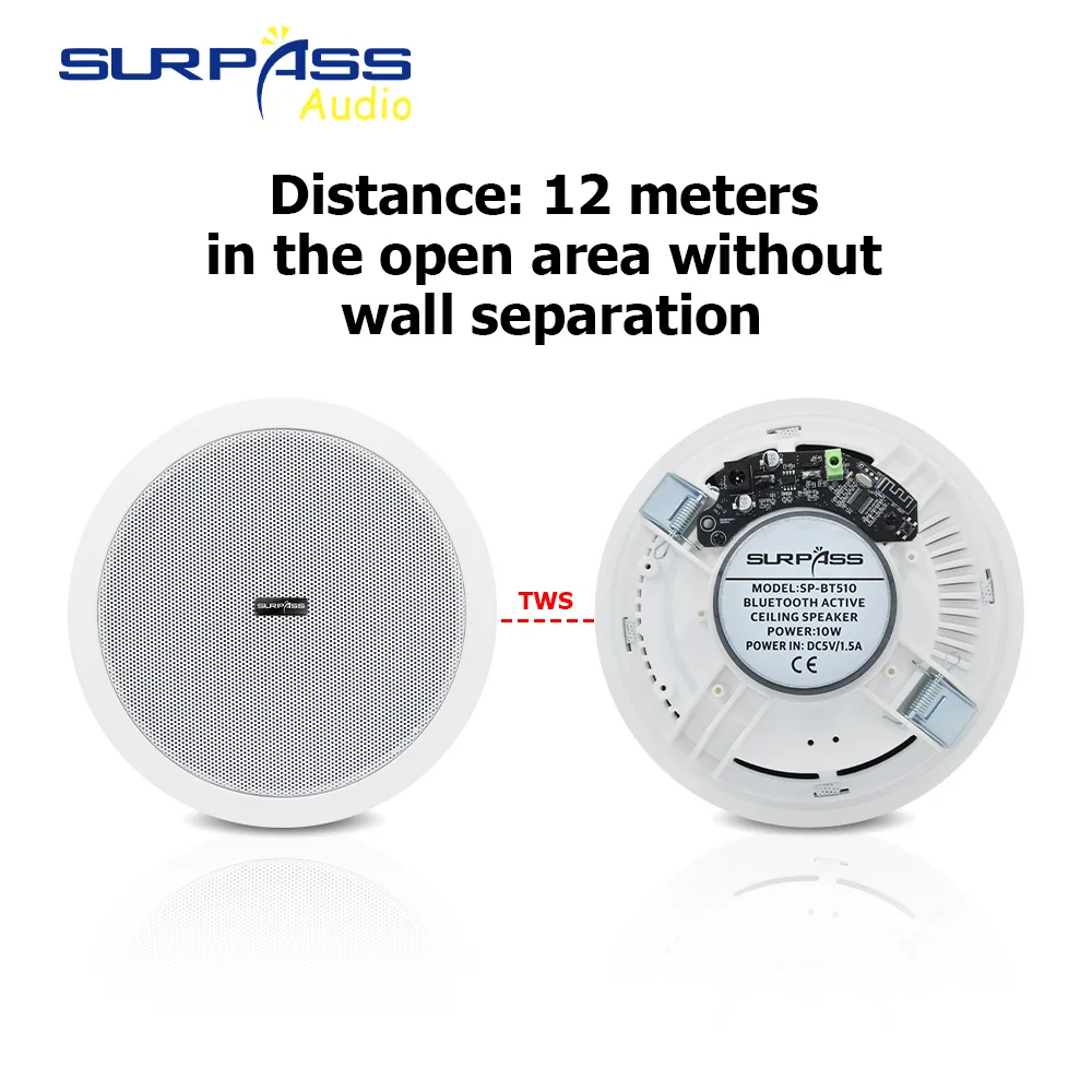 Built-in Class-D Amplifier Full Range Bluetooth-compatible Ceiling Speaker Horn For Home Theater Background Music Good Quality - Image 3