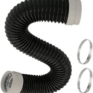 5FT Dryer Vent Hose, Heavy Duty 6-Layer Flexible Aluminum Dryer Duct | 4 Inch Rubber Seal Connectors, Heat Resistant Easy-Install Exhaust Hose for Tight Spaces, Universal Dryer Vent Kit : Appliances