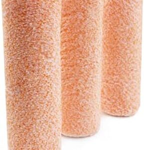 ROLLINGDOG 9 Inch Paint Roller Covers Microfiber Roller Sleeve | 3PCS 3/8" Nap Woven for Wall & Floor Painting use with Cage Roller Frame -