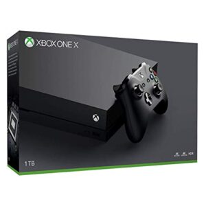 Microsoft Xbox One X 1TB Console with Wireless Controller: Enhanced, HDR, Native 4K, Ultra HD (2017 Model) (Renewed) : Video Games