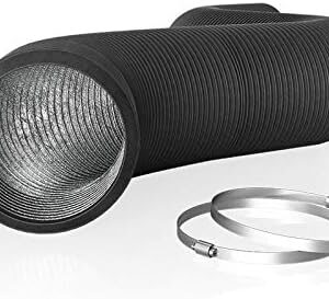 AC Infinity Flexible 12-Inch Aluminum Ducting, 25-Feet Long | Heavy-Duty Four-Layer Protection for Heating Cooling Ventilation and Exhaust -
